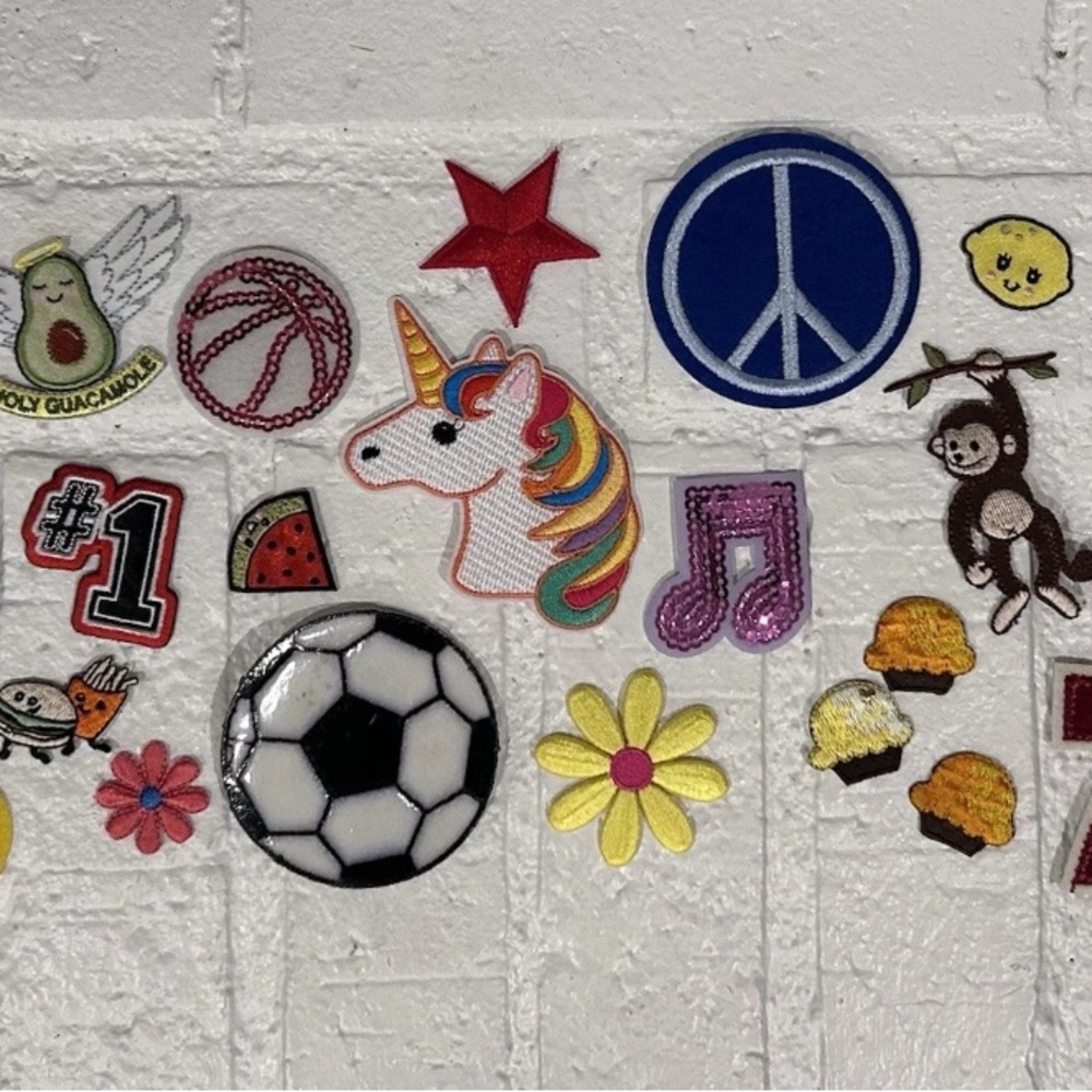 Colorful Embroidered Iron-On Patches
